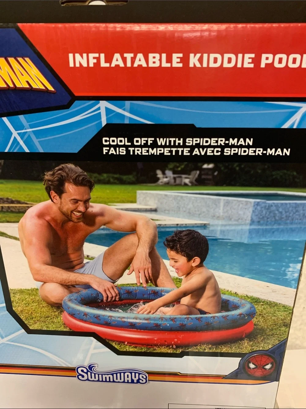 Spider-Man 4-Pc Swim Set NEW Kiddie Pool (2) Swim Goggles and matching Swim Tube